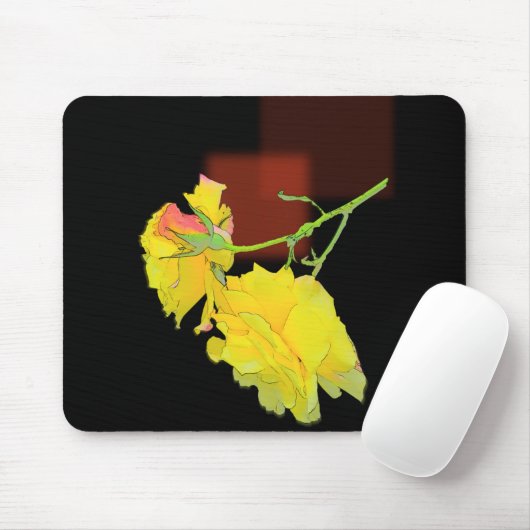 Kubistische Rose Mousepad (Mit Mouse)