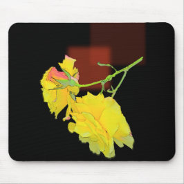 Kubistische Rose Mousepad