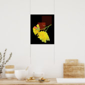 Kubistische Rose Poster (Küche)