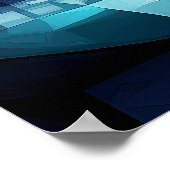 Kubistische Träume von Paris - Moderne geometrisch Poster (Ecke)