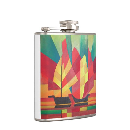 Kubistischer Abstrakte von Junk Sails und Ocean Sk Flachmann (Rechts)