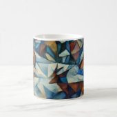 Kubistischer expressionistischer Winterdorf-Becher Kaffeetasse (Mittel)