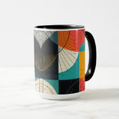 Kubistischer Fisch 444 mg Tasse (VorderseiteRechts)