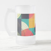 Kubistischer Fisch 473 mg Mattglas Bierglas (Links)