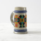 kubistischer Fisch Bierglas (Vorderseite Links)