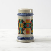 kubistischer Fisch Bierglas (Mittel)