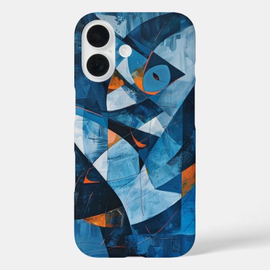 kubistischer Fisch Case-Mate iPhone Hülle (Rückseite)