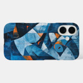 kubistischer Fisch Case-Mate iPhone Hülle (Rückseite (Horizontal))