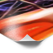 Kubistischer Garten: Eine Abstrakte Blumenoase Fotodruck (Ecke)