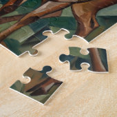 Kubistischer Rentier-Puzzle Puzzle (Seite)