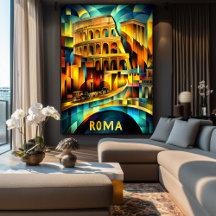 Kubistisches Erbe Rom - Modernes geometrisches Kol