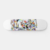 Kubistisches Hundeschilddeck Skateboard (Horizontal)