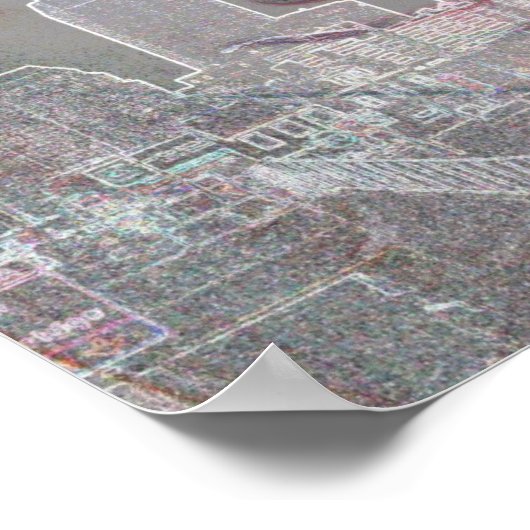 kubla khan paradiesisches Portrait Poster (Ecke)