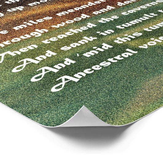 Kubla Khan Poster (Ecke)