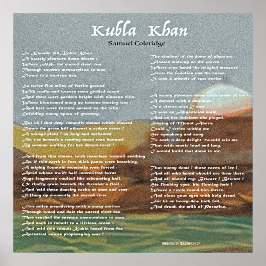 Kubla Khan Poster (Vorne)