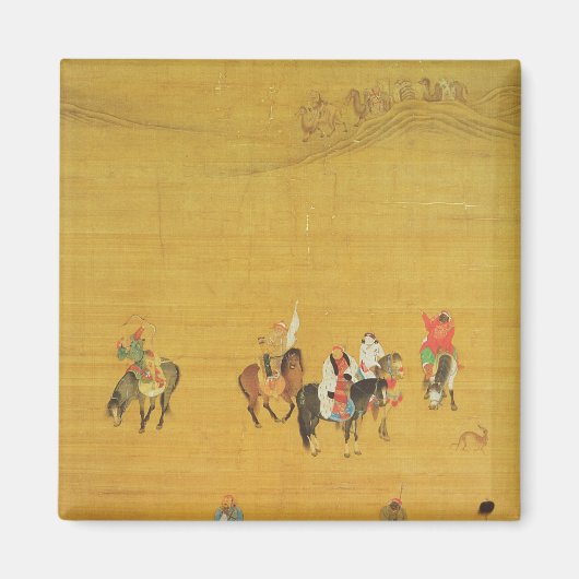 Kublai Khan Hunting, Yuan-Dynastie Magnet (Vorne)