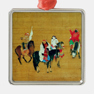 Kublai Khan Jagd, Yuan-Dynastie Ornament Aus Metall