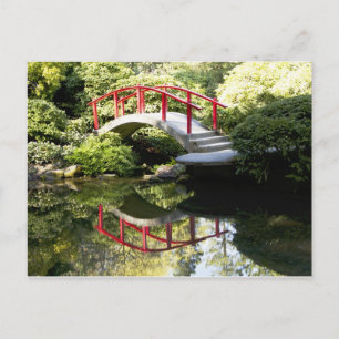 Kubota Gardens Bridge Postcard Postkarte