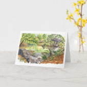 Kubota Gardens Koi Pond, Seattle Karte (Gelbe Blume)