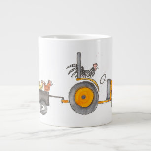 Kubota und Hennen Jumbo-Tasse