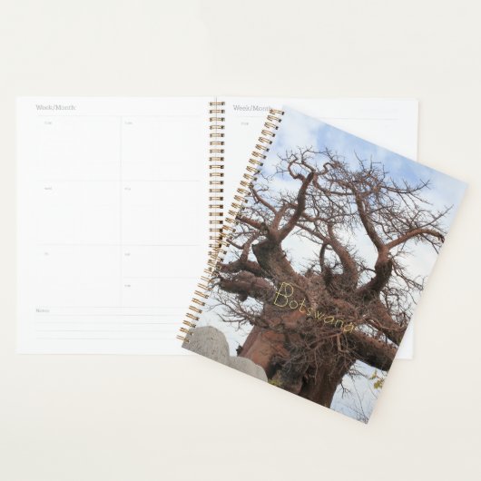 Kubu Island Baobab Tree Botswana Landschaft Planer (Anzeige)