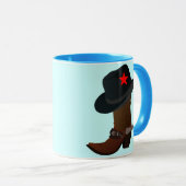 KUCHBOOT UND HAT MIT ROTEM STAR TASSE (VorderseiteRechts)