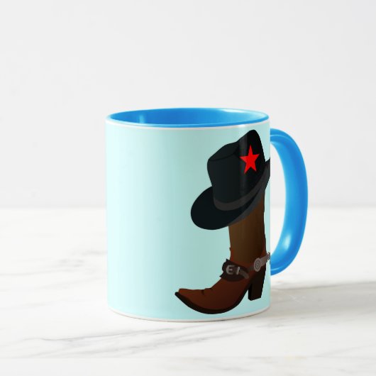 KUCHBOOT UND HAT MIT ROTEM STAR TASSE (VorderseiteRechts)