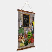 Küche (anpassbar) wandteppich mit holzrahmen (Gewinkelt)