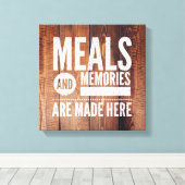 Küche Art Canvas Print Leinwanddruck (Insitu (Holzboden))