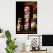 Küche - Backpulver und Zitronenextrakt Poster (Heimbüro)