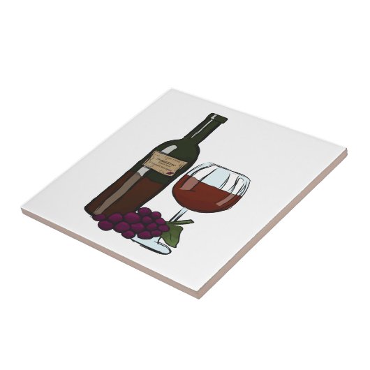 Küche Backsplash Fliesen-Cabernet-Sauvignon Wein Fliese (Seite)