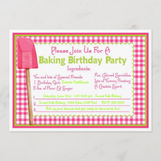 Küche Backwaren Geburtstag Einladungen