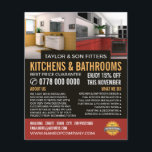 Küche & Badezimmer Design, Küche/Badezimmer Fitter Flyer<br><div class="desc">Küche & Badezimmer Design,  Küche/Bad Fitter Firma Werbung Flyer von der Business Card Store.</div>