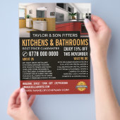 Küche & Badezimmer Design, Küche/Badezimmer Fitter Flyer (Hand)