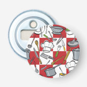 Küche bearbeitet Karo Flaschenöffner (Vorderseite)