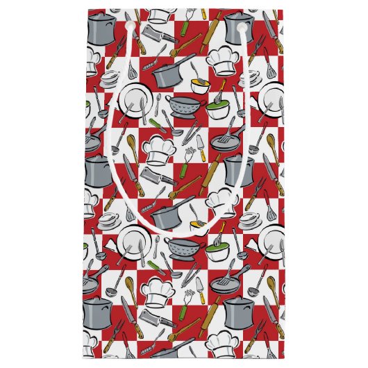 Küche bearbeitet Karo Kleine Geschenktüte (Vorderseite)