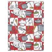 Küche bearbeitet Karo Klemmbrett (Rückseite)