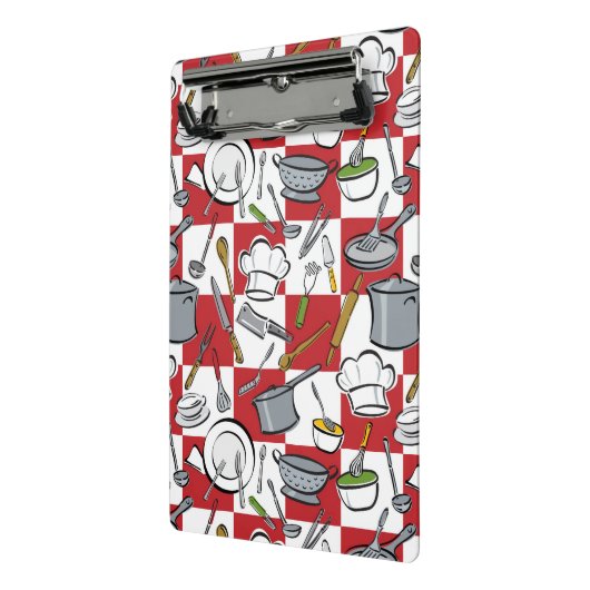 Küche bearbeitet Karo Mini Klemmbrett (Gewinkelt2)