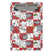 Küche bearbeitet Karo Mini Klemmbrett (Vorderseite)