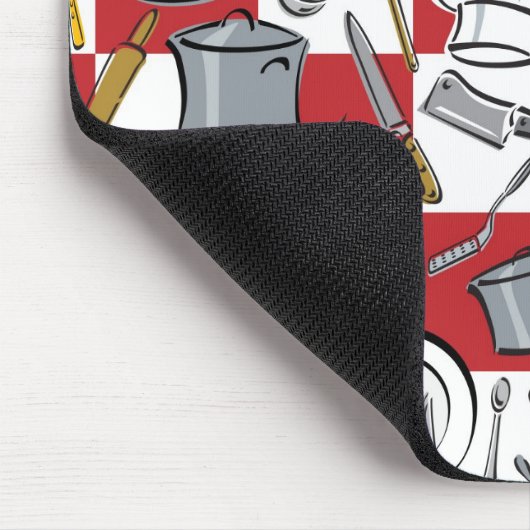 Küche bearbeitet Karo Mousepad (Ecke)
