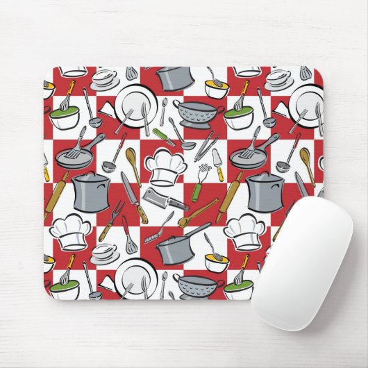 Küche bearbeitet Karo Mousepad (Mit Mouse)