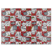 Küche bearbeitet Karo Schneidebrett (Vorderseite)