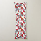 Küche bearbeitet Karo Seitenschläferkissen (Rückseite (Vertikal))