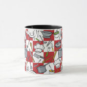 Küche bearbeitet Karo Tasse (Zentrum)