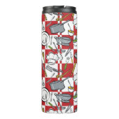 Küche bearbeitet Karo Thermosbecher (Rückseite)