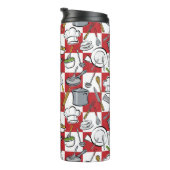 Küche bearbeitet Karo Thermosbecher (Nach rechts gedreht)