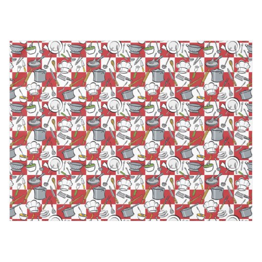 Küche bearbeitet Karo Tischdecke (Vorderseite (Horizontal))