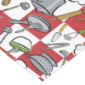 Küche bearbeitet Karo Tischdecke (Schrägansicht)