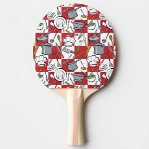 Küche bearbeitet Karo Tischtennis Schläger