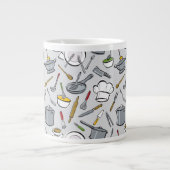 Küche bearbeitet Muster Jumbo-Tasse (Vorderseite)